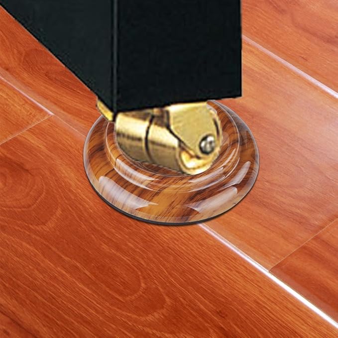 PUNK ABS Upright Piano Caster Cups Set of 4 Slip Resistant Leg Protector (Rosewood) - Image 8