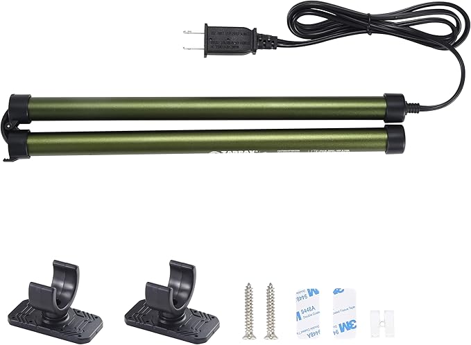 Gun Safe Dehumidifier Rod | Dehumidifier Rod For Enclosed Spaces, Gun Safe & Vault, Cabinets | Protect Valuables & Stop Humidity & Moisture | Foldable Design & 2 Mounting Brackets | 24''/61cm by Zarpax