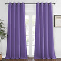 NICETOWN Blackout Room Darkening Window Curtain - Thermal Insulated Solid Grommet Blackout Patio Door Curtain/Drape for Living Room (Lilac Purple, 1 Panel, 52 by 95-inch) by NICETOWN
