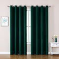 ChrisDowa Blackout Curtains 90 Inches Long 2 Panels Set for Living Room, Grommet Thermal Insulated Room Darkening Curtains for Bedroom (Forest Green, 52 x 90 Inch) by ChrisDowa