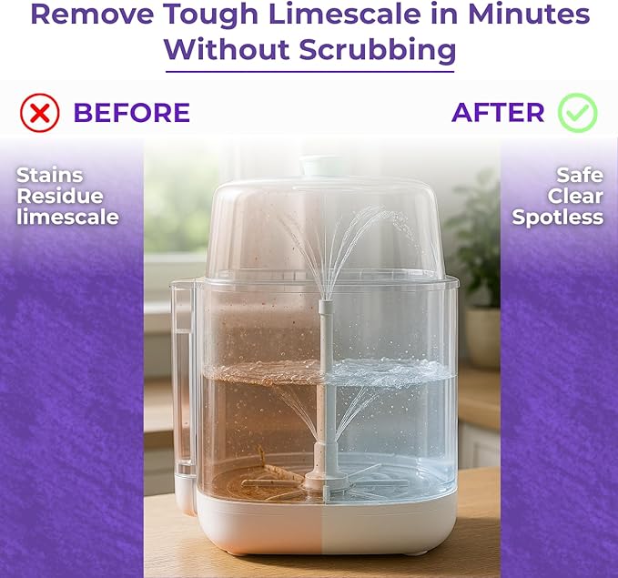 48 Descaling Tablets Baby Bottle Washer Cleaner Tablets Compatible with Baby Bottle Washers Baby Bottle Sterilizers Warmers and Formula Makers Effective Cleaner for Limescale and Residue - Image 3