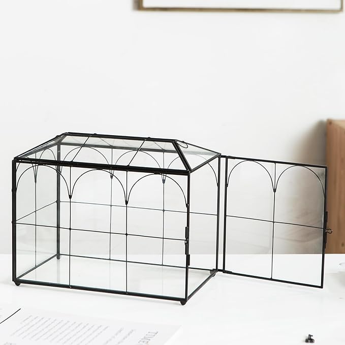 Wedding Card Box with Slot, 10.2'' Large Black Glass Card Boxes for Reception, Clear Decorative Storage Box with Lock for Baby Shower, Birthday Party, Christmas, Bridal Shower - Image 3