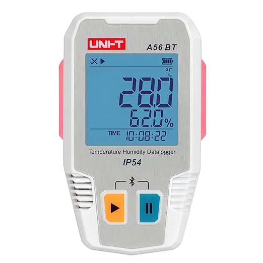 UNI-T UNI-Trend A56 BT/A57 BT Temperature Humidity Datalogger;64000 Data Storage/Bluetooth to PC Communication(A56 BT) by UNI-T