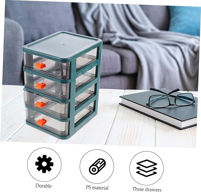Cosmetic Storage Box Mini Organizer Desk Shelf Organizer Portable Jewelry Box Desktop Storage - Image 7