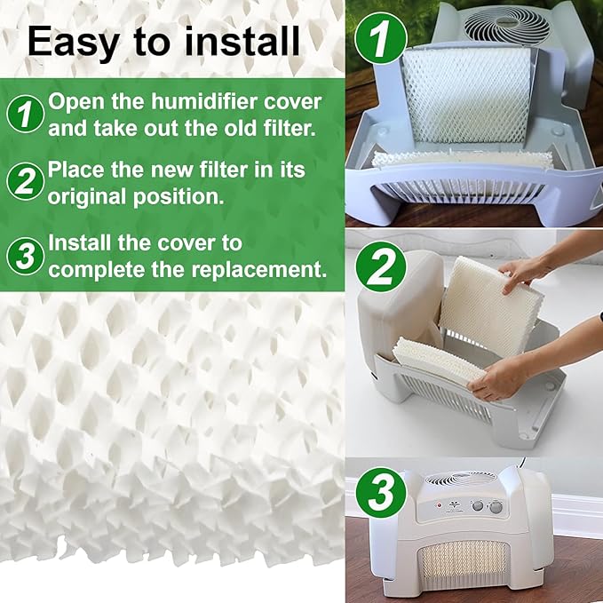 MD1-0034 Replacement Humidifier Wicks Filters for Vornado Evaporative Humidifier Evap40, Evap2, EV200, EVDC300, EV3, EV100, EVDC505 (Not for Evap3), 2-Pack - Image 6