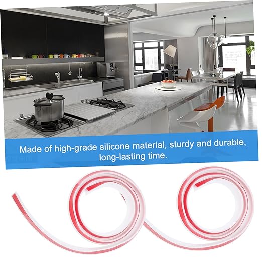1pc Self-Adhesive Bathroom Water Retaining Strip Caulk Baffle for Countertops Toilets and Showers Wet-Dry Separation and Easy to Install - Image 7