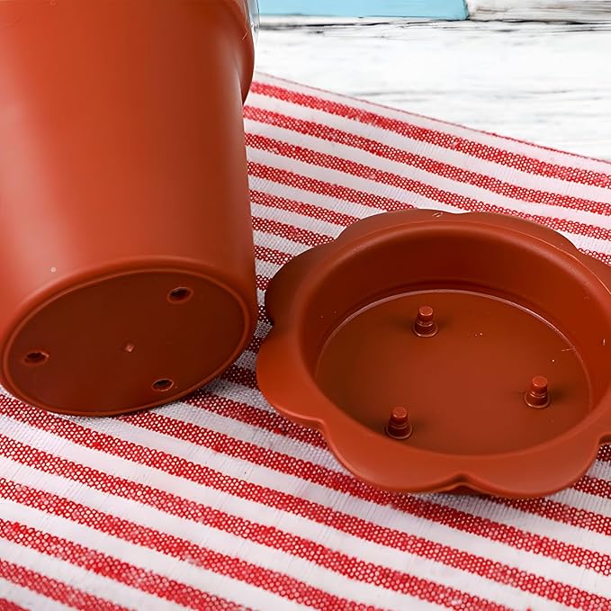20 Pcs Nursery Pots with Humidity Dome, Cupcake Plant Nursery Pots with Bring A Plate and Shovel, Planting Cups for Seeds for Indoor Gardening and Plant Propagation - Image 5