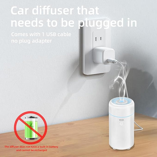 100ML Car Diffuser Humidifier, Cool Mist Air Essential Oil Diffuser with 7-LED Color Changing, Suitable for Car - Image 2