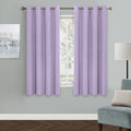 MYSKY HOME Lilac Blackout Curtains for Living Room, 63 Inch Long Grommet Room Darkening Curtain for Bedroom, Amazing Triple Weave Thermal Insulated Curtain, 1 Curtain Panel, 52 x 63 Inch, Lilac by MYSKYHOME