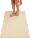 Anti Slip Shower Mat - Non Slip Shower Mats for Inside Shower - Large 47x24 Loofah Shower Floor Mat Non Slip - Bath Mat for Shower - Secure Mat Without Suction Cups (47x24 Light Beige) by ENKOSI