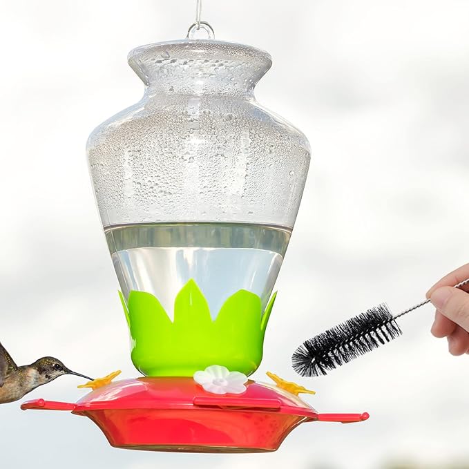 38 Pcs 3 Size Hummingbird Feeder Cleaning Brush Mini Nylon Tube Brush with 16 Flowers Bird Replacement Parts Double Headed Brushes for Bottle Feeding Holes Replacement(Black) - Image 7