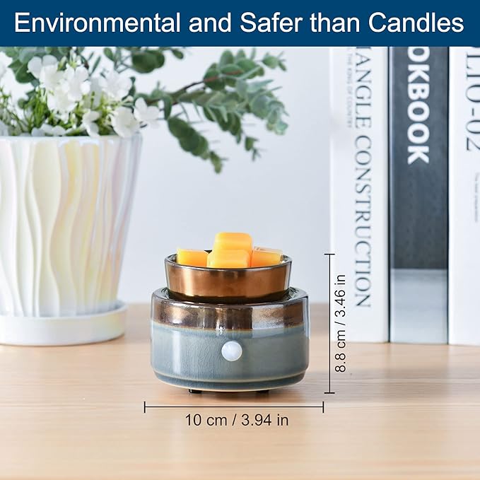 kobodon Ceramic Candle Wax Warmer,Home Fragrance Diffuser, Wax Melter Fragrances Candles Oils, Fragrance Warmer Candles or Wax Melts as Gifts for Mom Grandma Women - Image 6