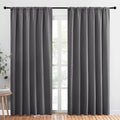 NICETOWN Blackout Curtain Panels for Window - Thermal Insulated Rod Pocket Blackout Drapes/Draperies for Dining Room (2 Panels, W70 x L84 inches, Grey) by NICETOWN