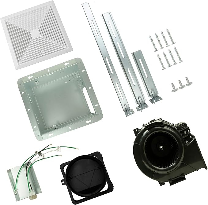 BV Bathroom Exhaust Fan 110CFM - Bathroom Fan 1.2 Sones, 4" Duct Collar, Rooms Up to 110 Sq. Ft.| Energy-Saving Ventilation Fan - No Attic Access & Ultra-Quiet | Energy Star, HVI 2100 & UL Certified - Image 4