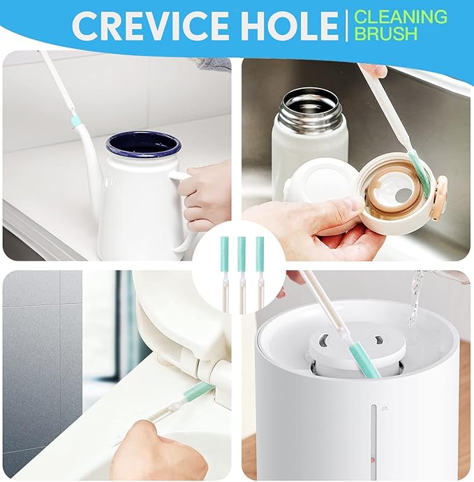 Small Detailing Cleaning Brushes for Small Spaces,Crevice Cleaning Tools for Keyboard Bottle Window Groove Car Gap,Scrub Cleaner Supplies for Shower Toaster Tub Baseboard Sink Grout Oven Juicer - Image 7