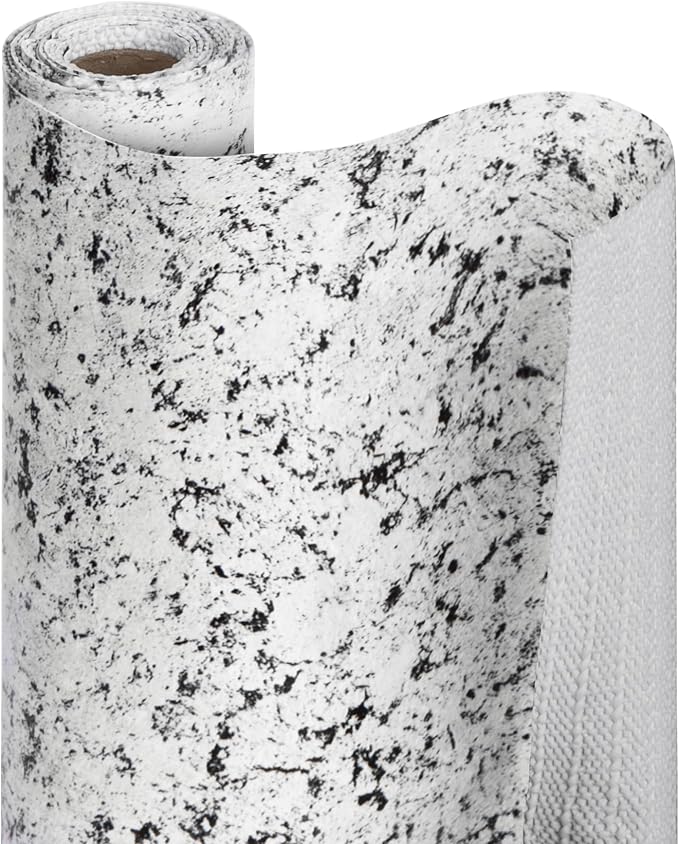 Smart Design Bonded Grip Shelf Liner - 12 Inch x 10 Feet - Non Adhesive, Strong Grip Bottom, Easy Clean Kitchen Drawer, Cabinet, Cupboard Dresser Protector Cover, Non Slip Rubber Mat - Diamond Granite by PROMART