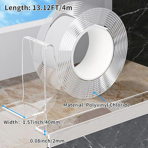 1.57 in x 13.12 FT,Edge Corner Protector Baby Proofing,Soft Clear Furniture Table Corner Guard & Edge Safety Cabinet Door Bumper,Crib Bumpers,Wall Protector - Image 2