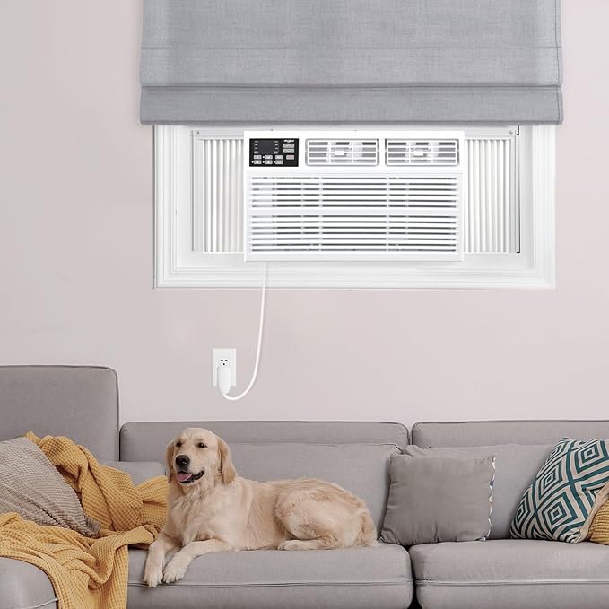 Whirlpool 18,000 BTU Window Air Conditioner with Dehumidifier, 230V, Window AC for Large Rooms up to 1000 Sq. Ft., Bedroom, Living Room, Apartment, with Remote, 3 Speeds, and 24H Timer, White - Image 2
