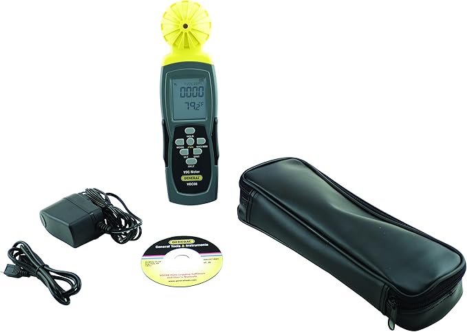 General Tools VOC Tester #VOC08 Data Logger - Volatile Organic Compound Emission Detector - Image 5