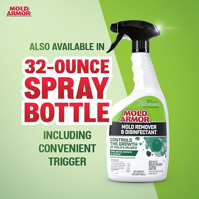 Mold Armor Mold Preventer, Disinfectant and Flood Cleanup, 1 gal., Control & Prevent the Growth of Mold and Mildew, Cleans without Bleaching, Ready to Use - Image 10