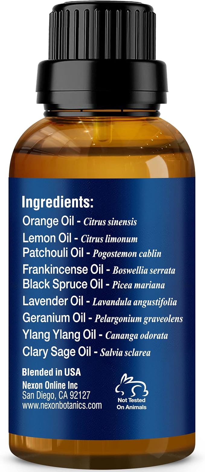 Stress Relief Essential Oil Blend 30 ml - Stress Relief & Calm Essential Oil for Diffusers & Aromatherapy - Promotes Relaxation & Rest - Nexon Botanics - Image 9
