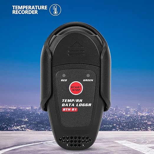 Temperature Humidity Data Logger with Alarm, 16384 Data Storage USB Interface for Room Temperature Measuring - Image 5