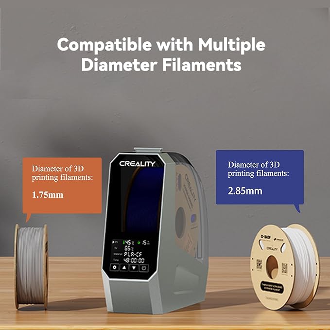 Creality Space Pi 3D Printer Filament Dryer, 3D Filament Storages for Keeping Filament Dry, Filament Dehydrator Compatible with 1.75mm, 2.85mm Filament & PLA PETG TPU ABS - Image 8