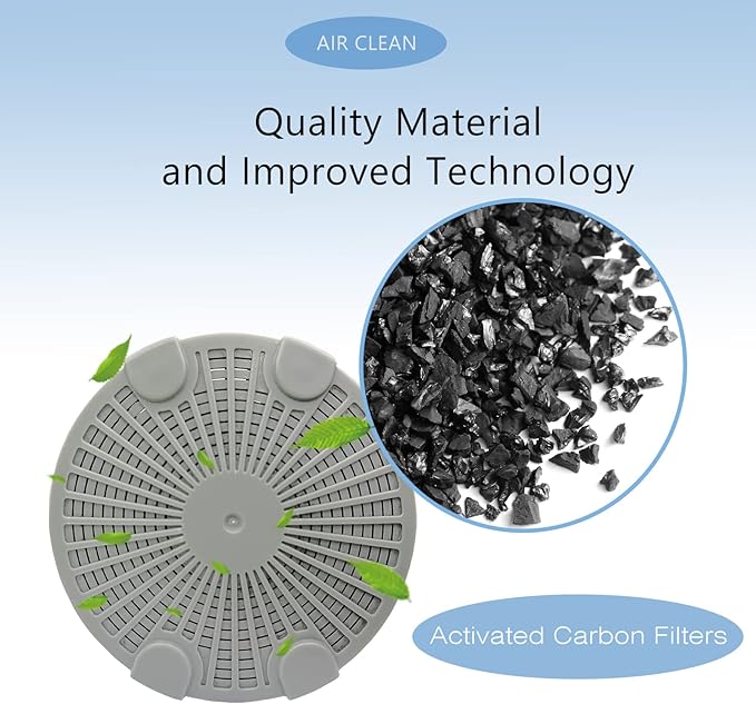 A200 Humidifier Filter with Activated Carbon Compatible with BONECO & AIR-O-Swiss Ultrasonic Humidifier, 4 Pack Gray - Image 2