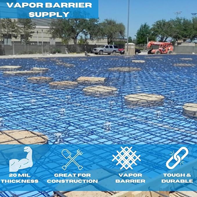 VBS - SEALCORE+ 20 Mil Gas/Radon Barrier - Thick Plastic Sheet for Floor Underlayment, Radon Gas Barrier, EVOH Plastic Sheeting, Crawl Space Vapor Barrier (12' x 10') - Image 2