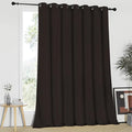 NICETOWN Blackout Curtain for Sliding Glass Door - Insulated Window Covering for Dividing Space/Office, Decorative Light Sound Reducing Patio Door Blinds (Brown, W100 x L95) by NICETOWN