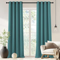 NICETOWN Blackout Drapery Curtain Panel 90 inches Long - Window Treatment Thermal Insulated Grommet Blackout Curtain/Drape for Bedroom Living Room (Sea Teal, 1 Panel, 46 by 90 inches) by NICETOWN