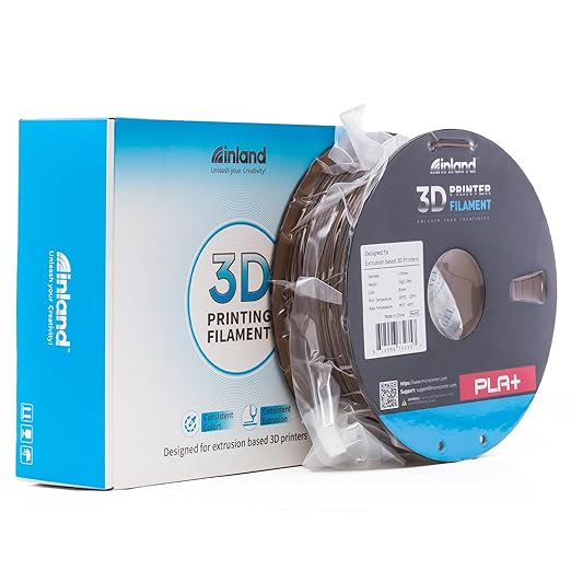INLAND Micro Center PLA+ 3D Printing Filament 1.75mm - PLA Pro Dimensional Accuracy +/- 0.03 mm - 1kg Cardboard Spool (2.2 lbs) (1 Pack Brown, 1.75mm) - Image 8