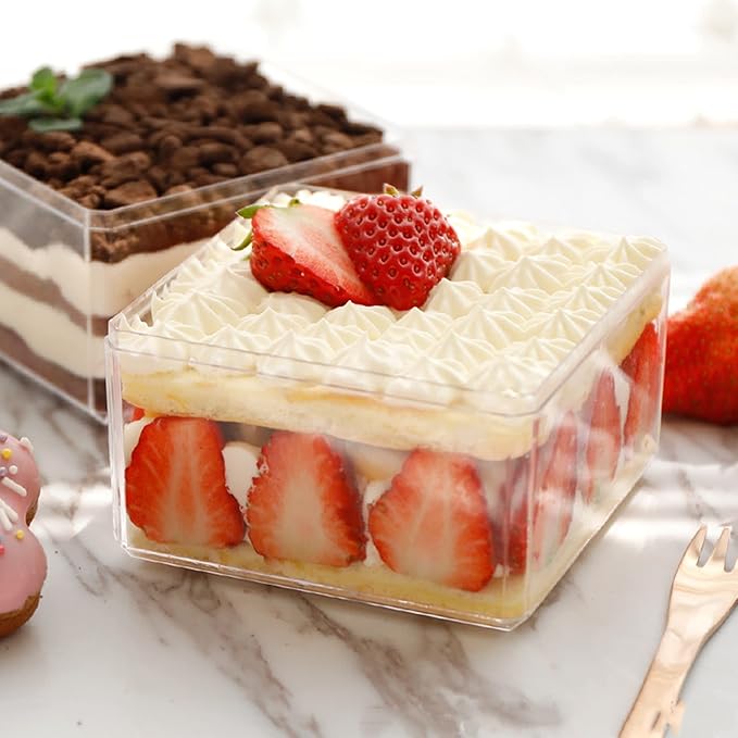 KissYou Acrylic Box Clear Display Box with Lid Jewelry Storage Container Party Decoration - Image 8