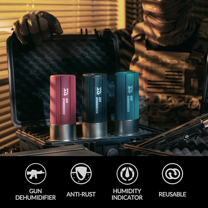 Gun Safe Dehumidifier with Protective Indicator Frame, Wireless, Reusable, Portable Dryer, Safe mini mold remover for Gun/Camera/Instrument, Pioneer and Shotgun J. - Image 2