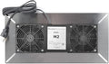 Durablow 220 CFM Air-Out Stainless Steel Crawl Space Vent Fan, Dual Fans, Foundation Vent, Radon Mitigation, for Crawl Space, Basement, with Freeze Protection Thermostat (Stainless steel, M2) by Durablow