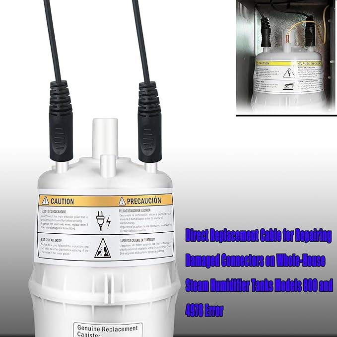 2-Pack Aprilaire 800 Replacement Tank Electrode Wire for Whole-House Steam Humidifier Water Tank Electrode Wire 4978 Models: 800 800LC 801 865 866 - Image 2