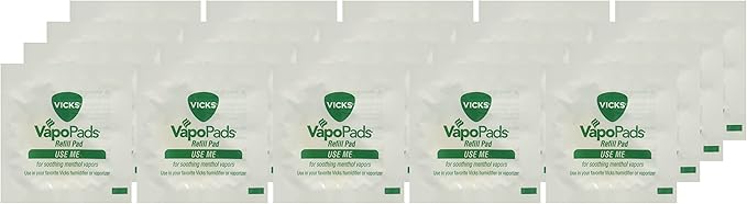 Vicks VapoPads Original Menthol Scent Refill Pads for Vicks Humidifiers and Sinus Inhalers,20 Count (Pack of 12) - Image 9