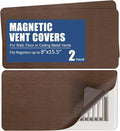 BEWAVE High Strength Magnetic Vent Covers for Home Ceiling, Metallic Air Vent Covers for Floor, Wall, Ceiling Steel Registers, RV, HVAC and AC, 8" x 15.5", Set of 2 by BEWAVE