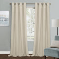 MYSKY HOME Beige Blackout Curtains for Living Room 95 Inch Long Sliding Door Curtains for Bedroom Thermal Insulated Curtains Grommet Top Window Drapes Single Panel Curtains, 52 x 95 Inch, Beige by MYSKYHOME