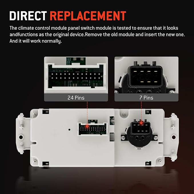 599-210XD Climate Control Module AC Control Panel Fit for 2003-2007 Chevy GMC Buick Cadillac Isuzu Saab Vehicle - Silverado Sierra 1500 2500 3500 Tahoe Suburban Avalanche Trailblazer Envoy Yukon 9-7X - Image 6
