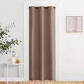 NICETOWN Sound Reducing Room Divider Curtain Screen Partition, Function Thermal Blackout Patio Door Curtain Panel, Sliding Door Insulated Curtain, Cappuccino, 2.8ft Wide x 6.7ft Long by NICETOWN