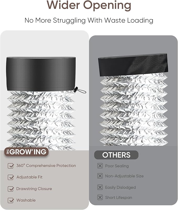 THE GROWING 2-Pcs 8" Mesh Grow Tent Vent Cover with Elastic Band & Fixed Buckle for Indoor Plant Grow Tent Use - Image 5