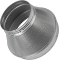 Vent Systems 10" Inch to 6" Inch Duct Reducer – Galvanized Steel HVAC Pipe Adapter Connector for Ventilation Exhaust and Grow Tents – Durable Metal Transition Fitting for Heating and Cooling by VentSystems