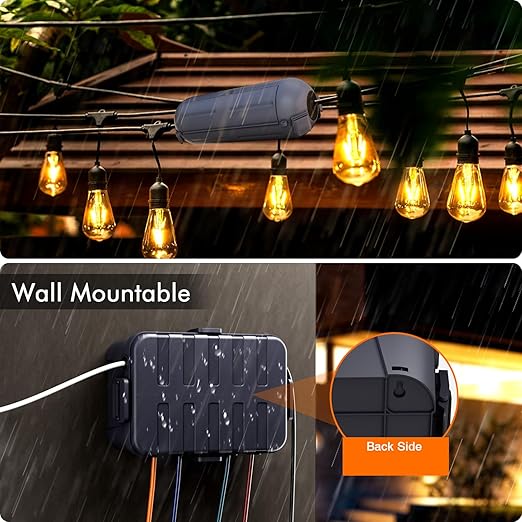 RESTMO 5-Piece Outdoor Waterproof Electrical Box Set – 12.5" x 8.5" x 5" Large & 7.1" x 2.3" x 2.3" Small, Weatherproof Boxes for Power Strip, Outlet, Plug, Socket, Timer, Holiday Light, Gray - Image 5