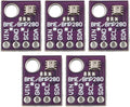 Digital Temperature Humidity Sensor Module BME280 5PCS Environmental Monitoring Board I2C SPI Interface with Pressure Detection Range -40°C to 85°C 300-1100hPa by Everythingyouneedishere