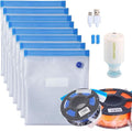 3D Filament Storage Bags 30pcs with Electric Pump Kit Dust Proof Humidity Resistant Perfect for 3D Printer Filament Storage and Keep Filament Dry After Filament Dryer Box by Homyland