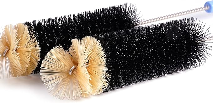 Bottle Cleaning Brush, 17 Inches Extra Long Handle Water Bottle Brush, Flexible Bendable Cleaner for Washing Narrow Neck Bottles, Wine Decanter, Kombucha, Pipes, Beer Brewing Supplies, 2 Pack - Image 3