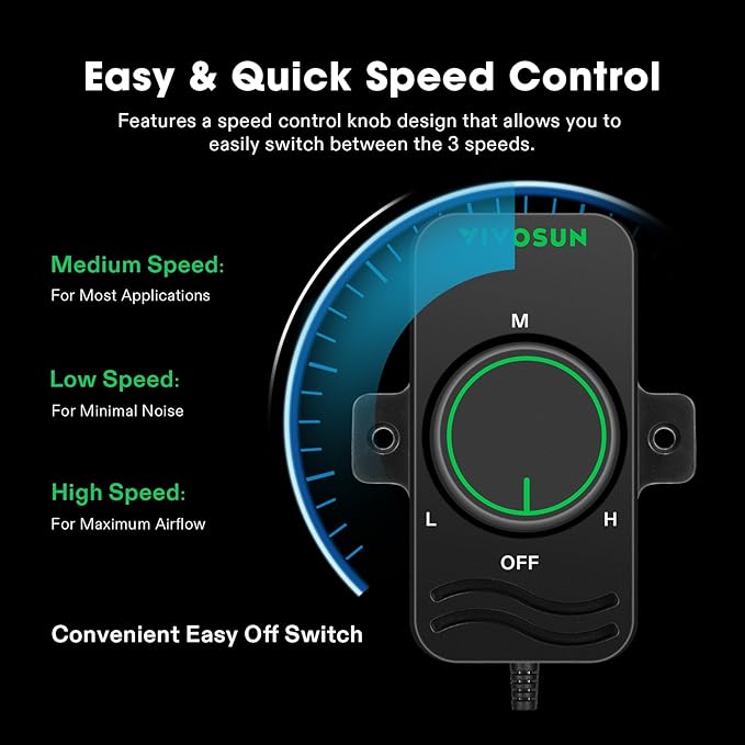 VIVOSUN Inline Booster Duct Fan 4” 106 CFM with Speed Controller, HVAC Exhaust Ventilation Fan with Low Noise for Basements, Bathrooms, Kitchens, Attics, Grow Tents - Image 5
