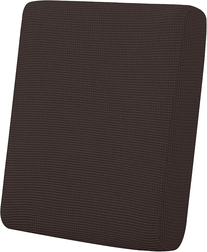 Easy-Going Stretch Chair Cushion Cover Sofa Cushion Furniture Protector Sofa Seat Sofa Slipcover Sofa Cover Soft Flexibility with Elastic Bottom(Chair Cushion, Chocolate) by Easy-Going