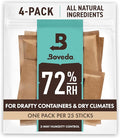 Boveda 72% Two-Way Humidity Control Packs For Wood Humidifier Boxes – Size 60 – 4 Pack – Moisture Absorbers – Humidifier Packs – Hydration Packets in Resealable Bag by Boveda